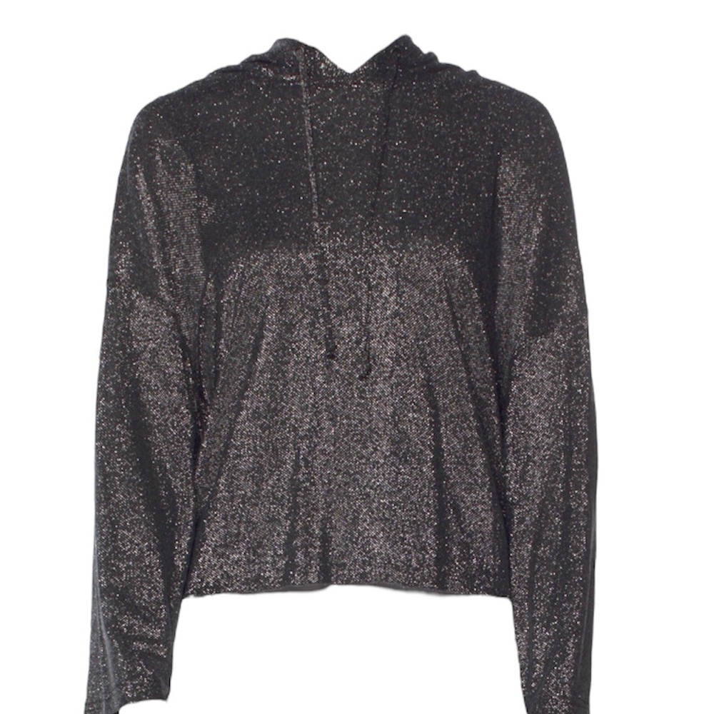 RtA Metallic Silver Women’s Sweater Hoodie Size Medium
